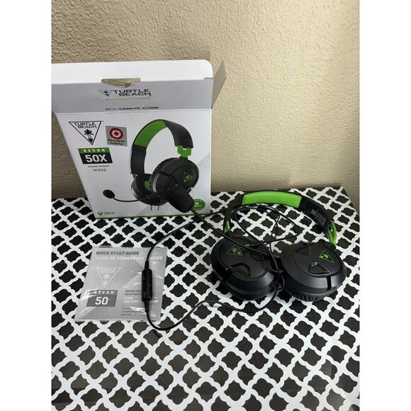 Turtle Beach Ear Force Recon (TBS-2303-01) 50X Stereo Headset - Black/Green - Picture 1 of 10